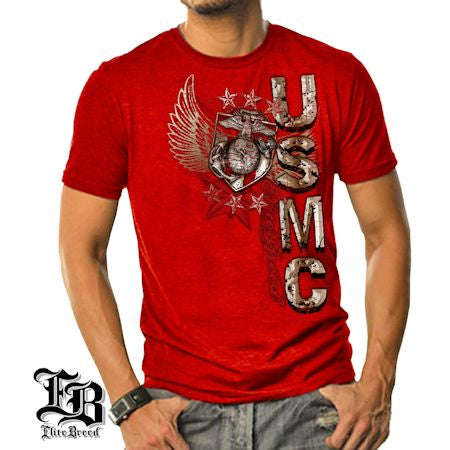 USMC Pride Duty Honor Foil T-shirt