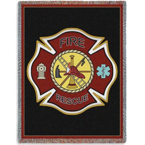 Firefighter Maltese Throw