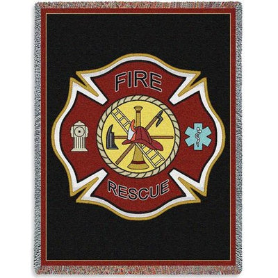 Firefighter Maltese Throw