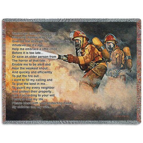 Firefighters Prayer Throw