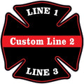 Custom Thin Red Line Decal