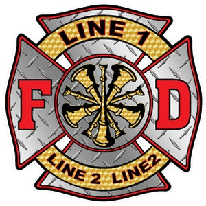 Custom Fire Chief Diamond Decal