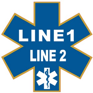 Custom Star Of Life Decal