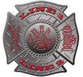 Custom Diamond Plate Maltese Decal (Color)