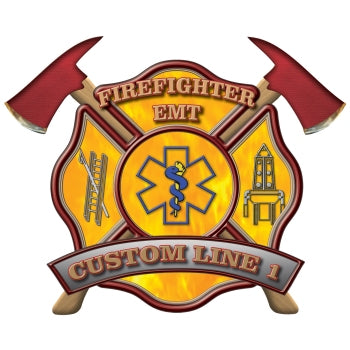 Custom Rank Decal - Firefighter EMT