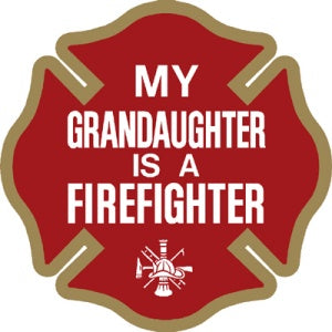 My Granddaughter is a Firefighter Decal