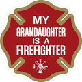 My Granddaughter is a Firefighter Decal