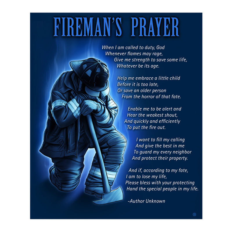 Firefighter Prayer Blanket