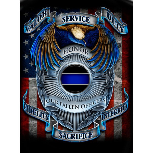 Police Valor Service Duty T shirt