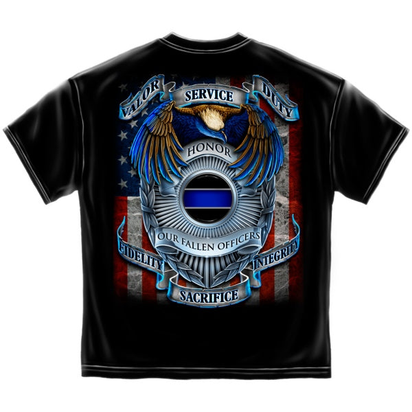 Police Valor Service Duty T shirt