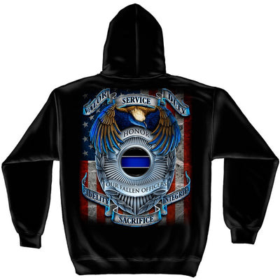 Police Honor Duty Hooded T-shirt