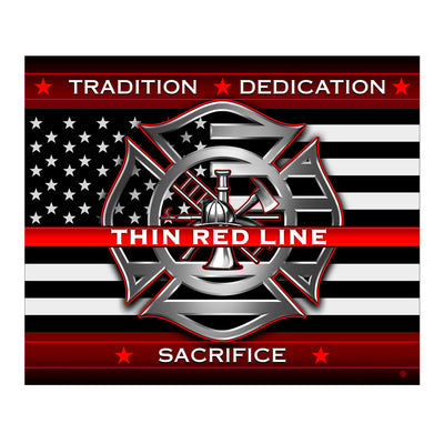 Thin Red Line Blanket-Throw