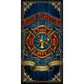 Firefighter Beach Towel