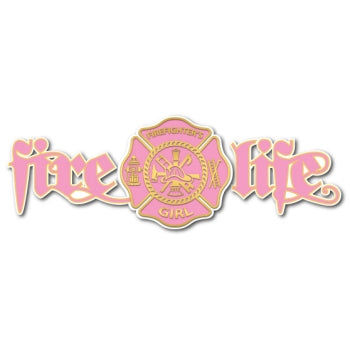 Fire Life Girl Decal