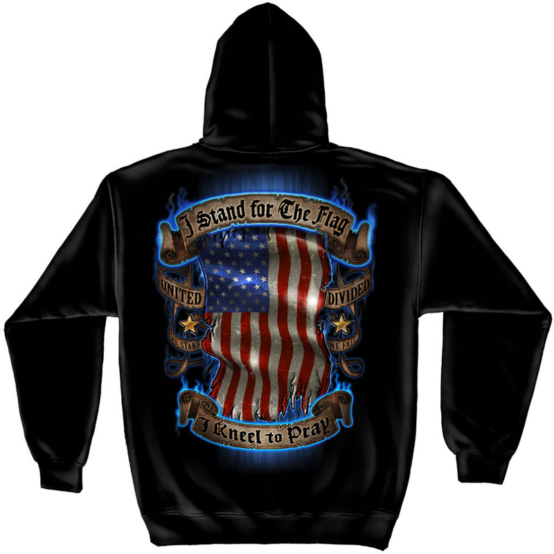Stand for the Flag Kneel to Pray Hoodie