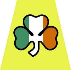 Irish Shamrock Helmet Tetrahedron Decal