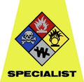 Hazmat Specialist - Helmet Tetrahedrons Decal