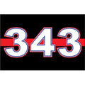 Thin Red Line 343 - DECAL