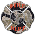 Camo Fire Dept Decal