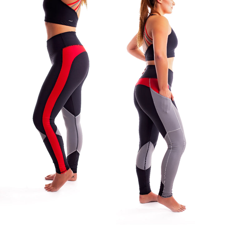 Womens Thin Red Line Performance Leggings