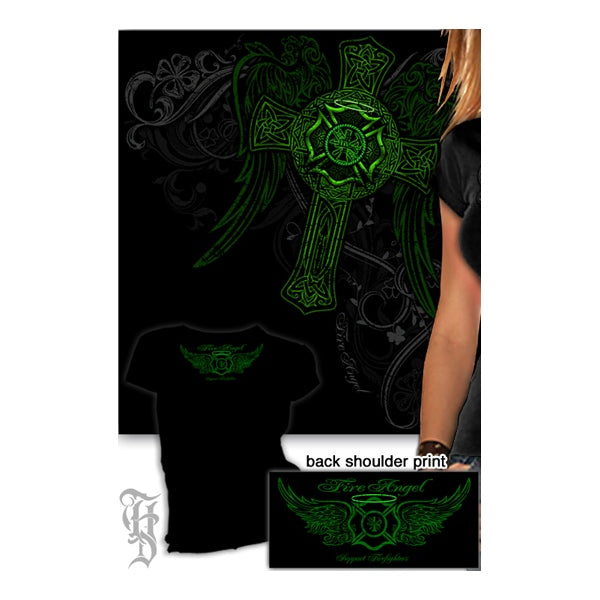 Ladies Elite Breed Irish Firefighter T-shirt