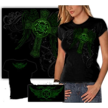 Ladies Elite Breed Irish Firefighter T-shirt