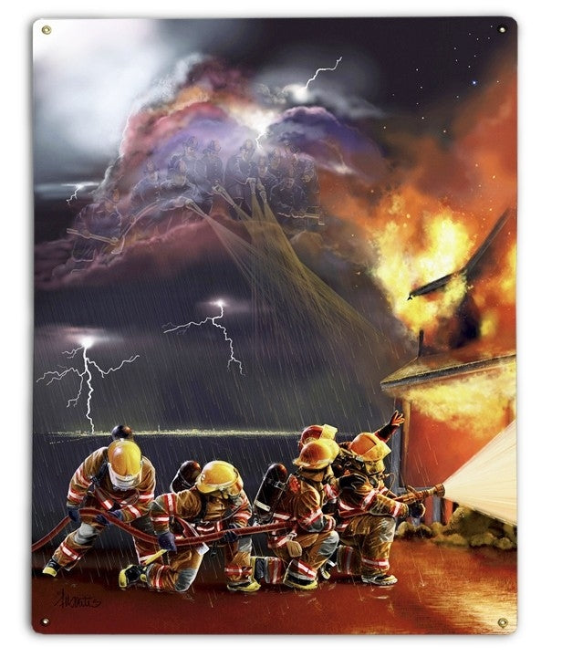 Guardians Metal Sign Firefighter Gifts