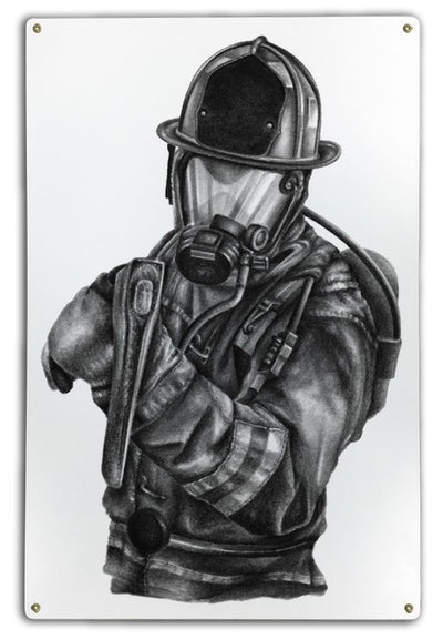 black and white firefighter pictures