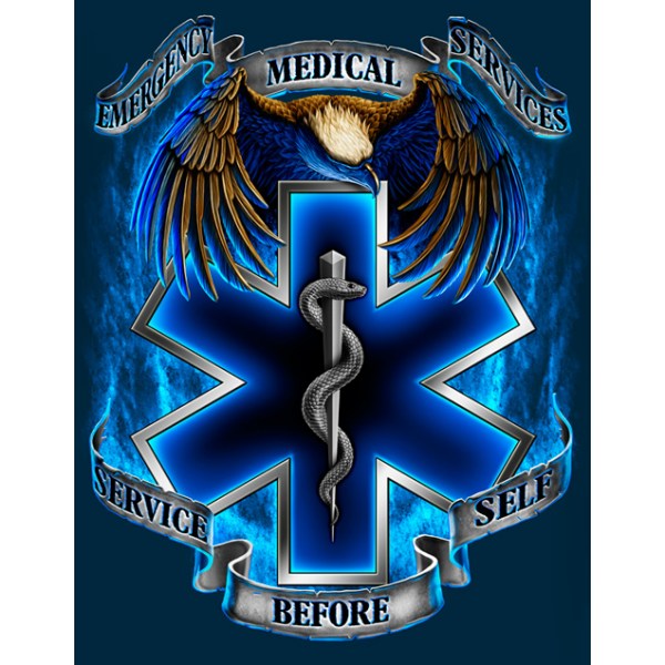 LS EMS Service Before Self T Shirt