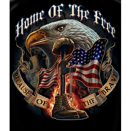 Home of The Free Because of the Brave Shirt