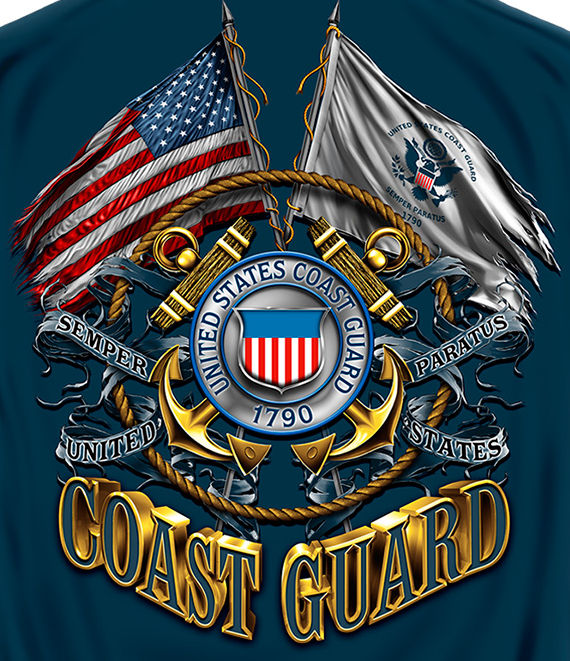 U.S. Coast Guard Veteran Vet Flag T-Shirt U.S. Coast Guard Veteran Vet Flag T-Shirt