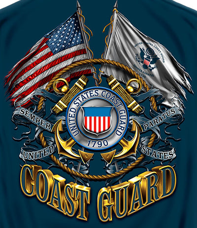 Coast Guard Double Flag T-Shirt