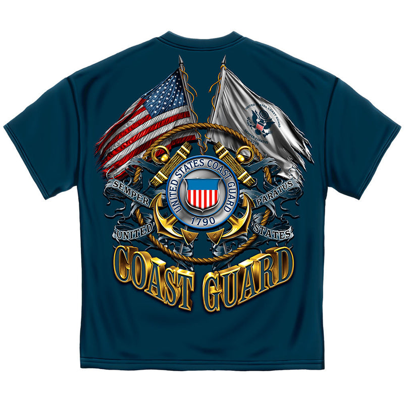 Coast Guard Double Flag T-Shirt