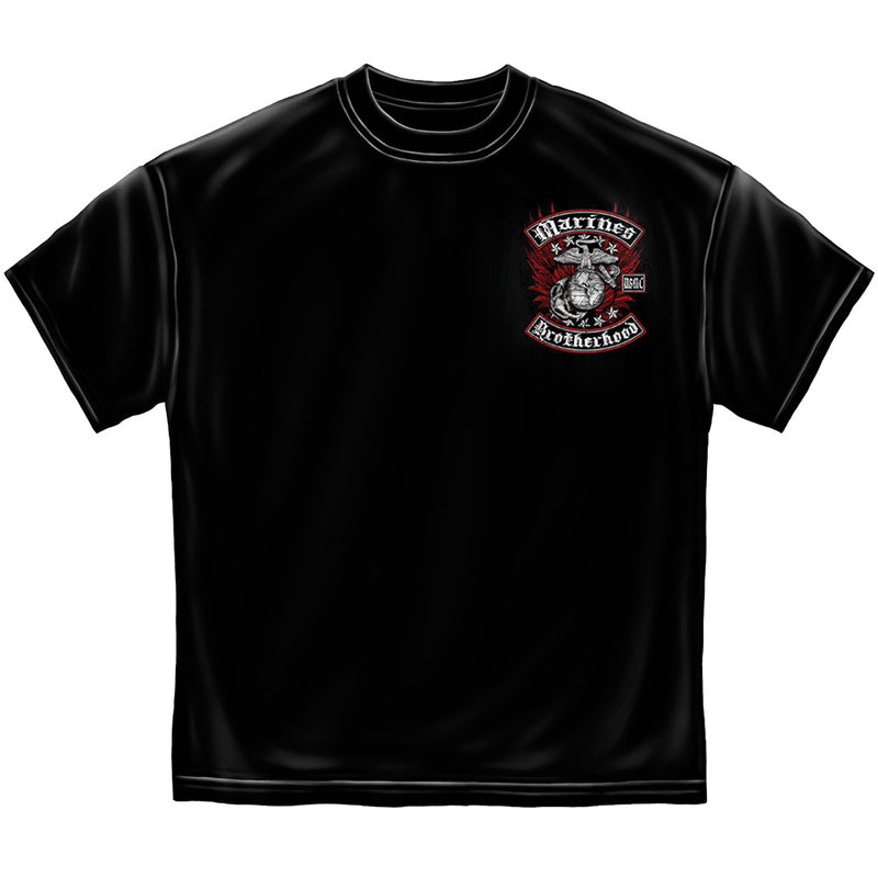 USMC Black and Red Brotherhood Foil T-shirt