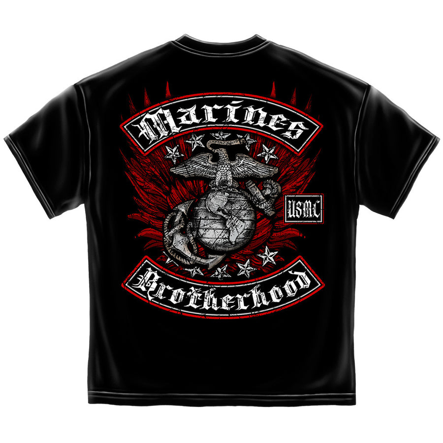 USMC Black and Red Brotherhood Foil T-shirt