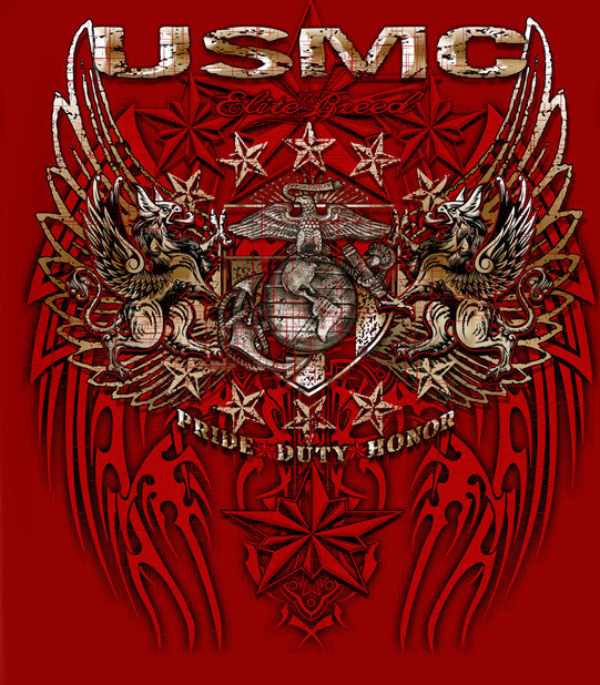 USMC Pride Duty Honor Foil Sweatshirt