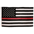 3'x5' Thin Red Line American Flag- MADE IN USA