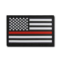 Thin Red Line Flag Rubber Patch