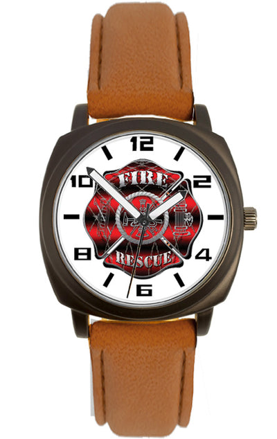 Fire Fighter Logo Watch-Barb Wire Maltese