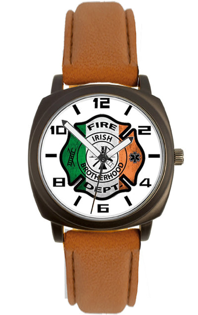 Brown Leather Band Irish Watch