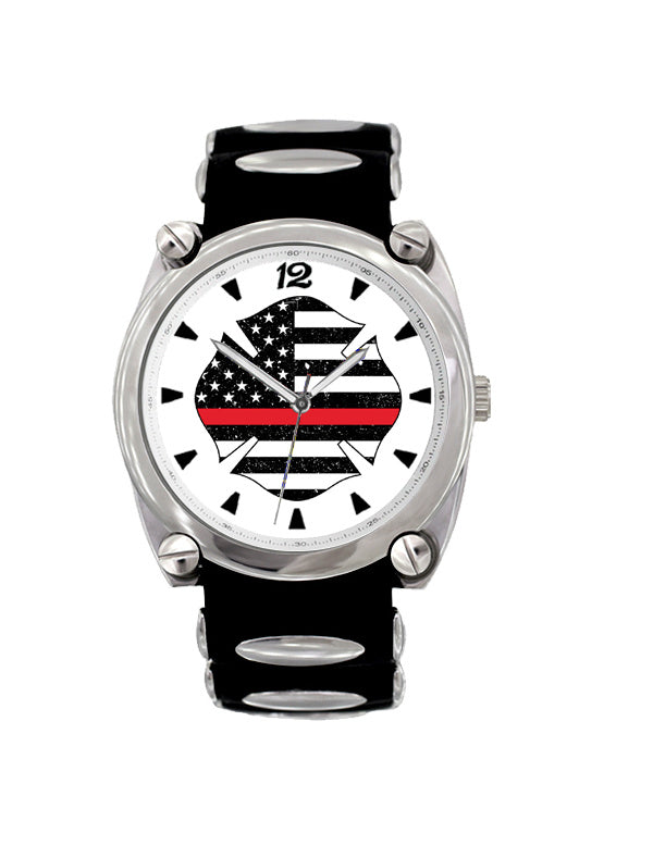 Thin Red Line Flag Large Face Dive Watch