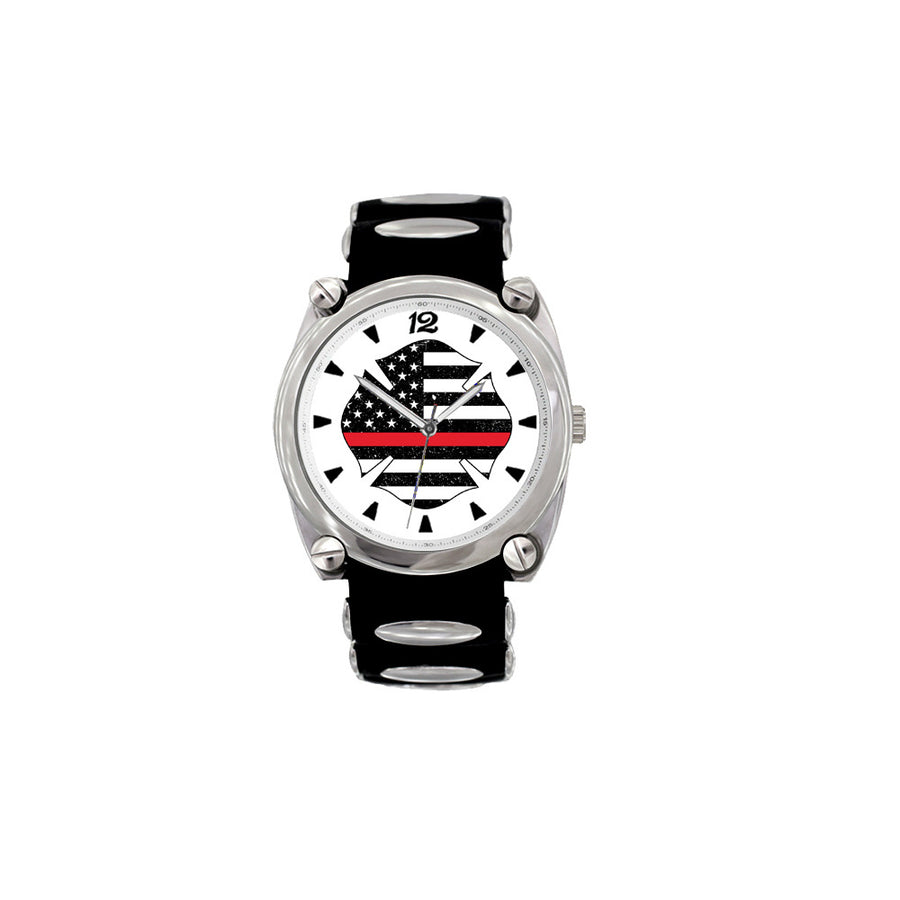 Thin Red Line Flag Large Face Dive Watch