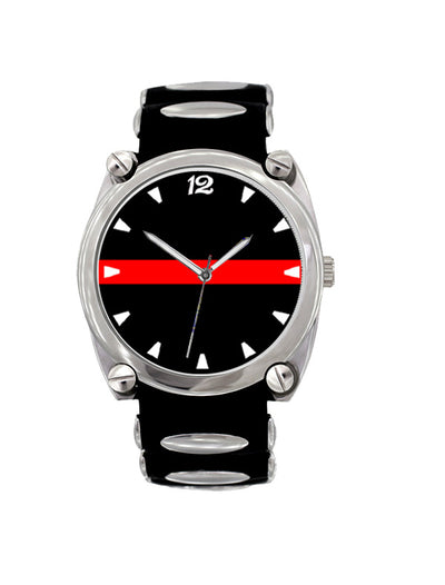 Thin Red Line Large Face Dive Watch