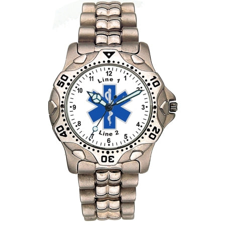 Star of Life Stainless Steel Watch
