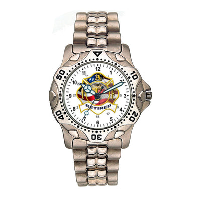 IAFF Retired Engravable Stainless Watch