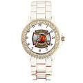 Firefighters Mom White Silicone Band Watch