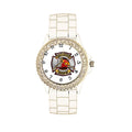 Firefighters Wife White Silicone Band Watch