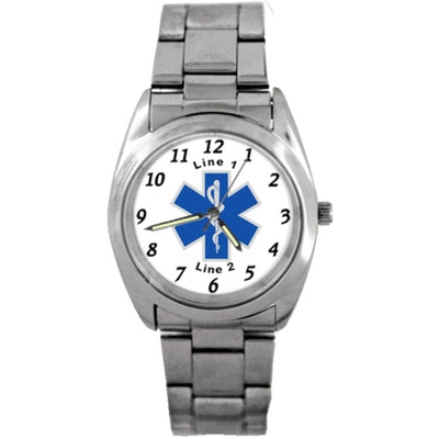 Star of Life Silver Band Watch