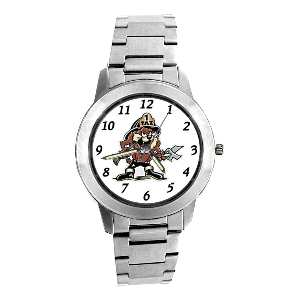 Firefighter Tasmanian Devil Engravable Watch