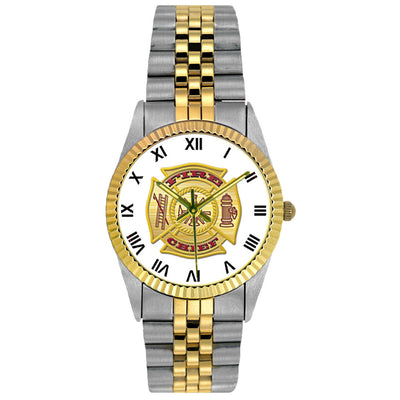Fire Chief 2-Tone Engravable Watch